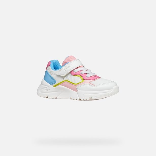 Bílé dívčí tenisky Geox Loftus