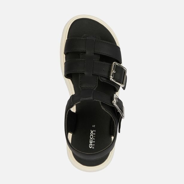 Černé dívčí sandály Geox Sandal Kodette
