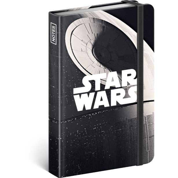 Notes Star Wars – Death Star, linkovaný, 11 × 16 cm Baagl