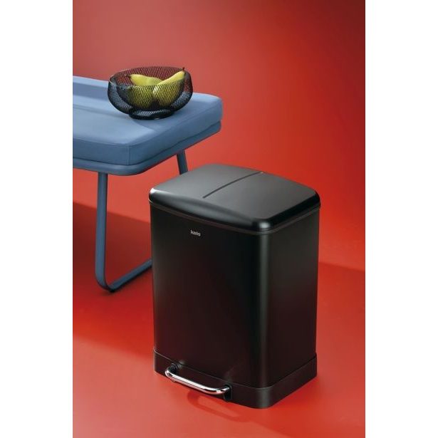 KELA Koš odpadkový Davino černá 24l KL-10944