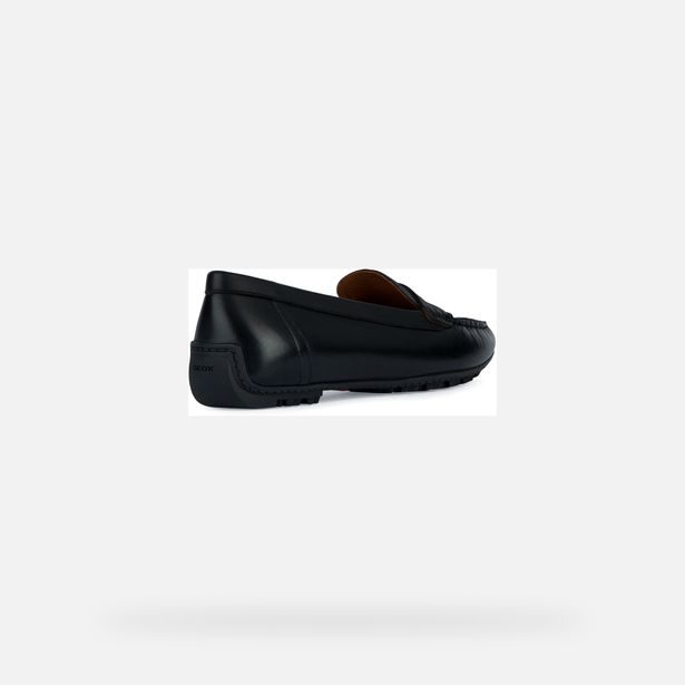 Černé dámské mokasíny Geox Kosmopolis + Grip