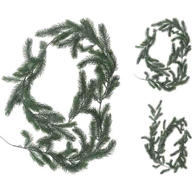 HOMESTYLING Vánoční dekorace girlanda borovice 180 cm matná zelená KO-317910290prir