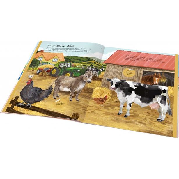 KONĚ, SLEPICE a další zvířátka z farmy – Kniha samolepek Baagl