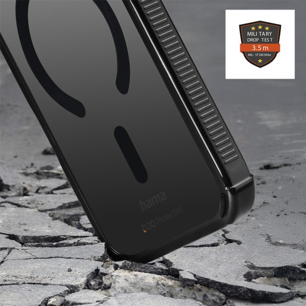 Hama Extreme Protect, kryt pro Apple iPhone 17 Pro Max, magnetický, D3O®, černý - vyrobený v Německu