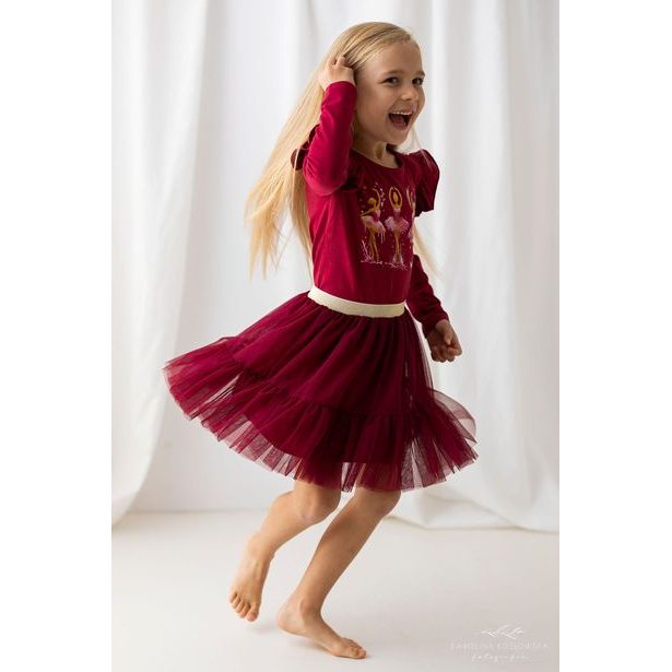 Dívčí sukýnka Lily Grey - wine