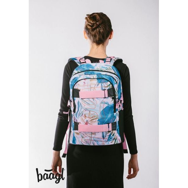 BAAGL SET 3 Skate Leafs: batoh, penál, sáček