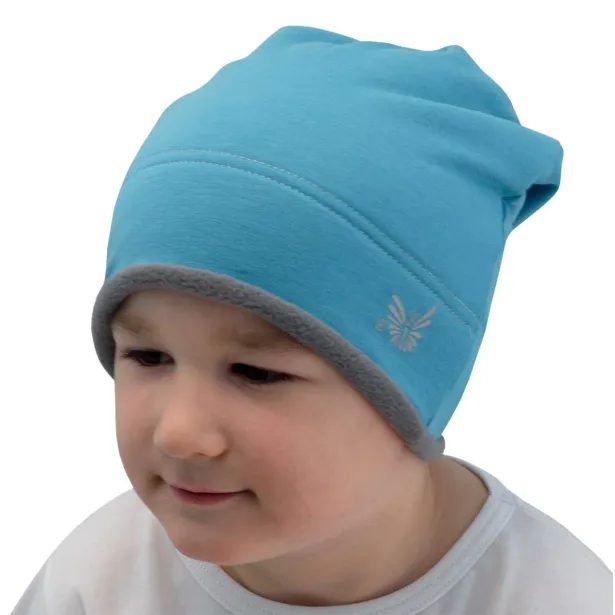 ESITO Zimní čepice spadená Tyrkysová