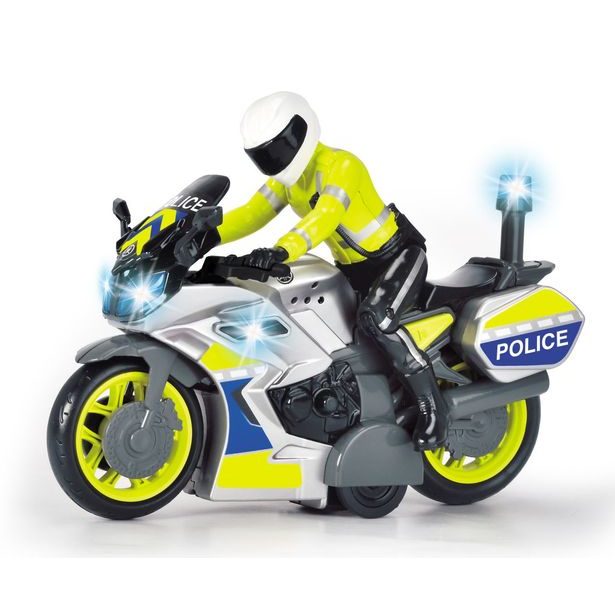 Policejní motocykl 17 cm s jezdcem
