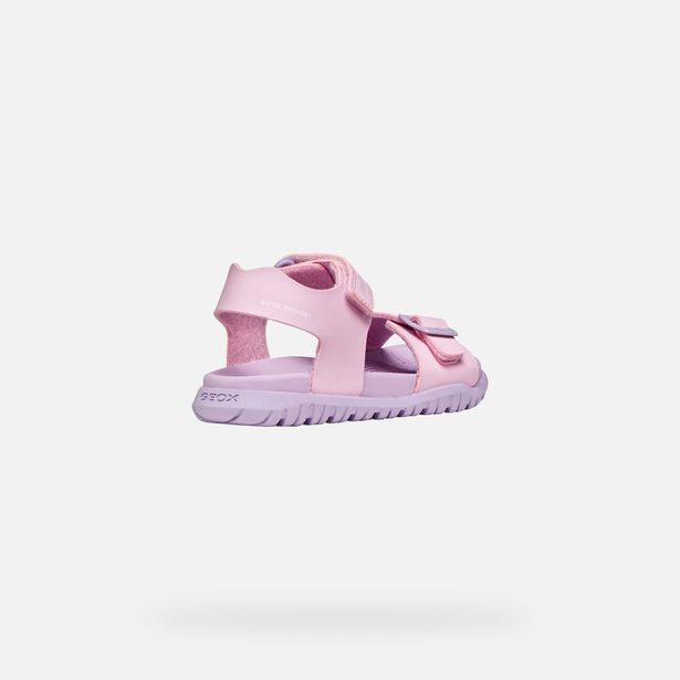Růžové dívčí sandály Geox Sandal Fusbetto