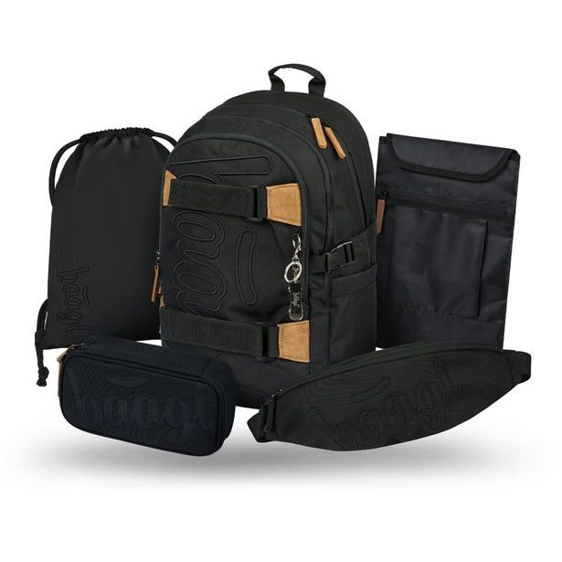 BAAGL SET 5 Skate Darkness: batoh, penál, sáček, ledvinka, obal na notebook