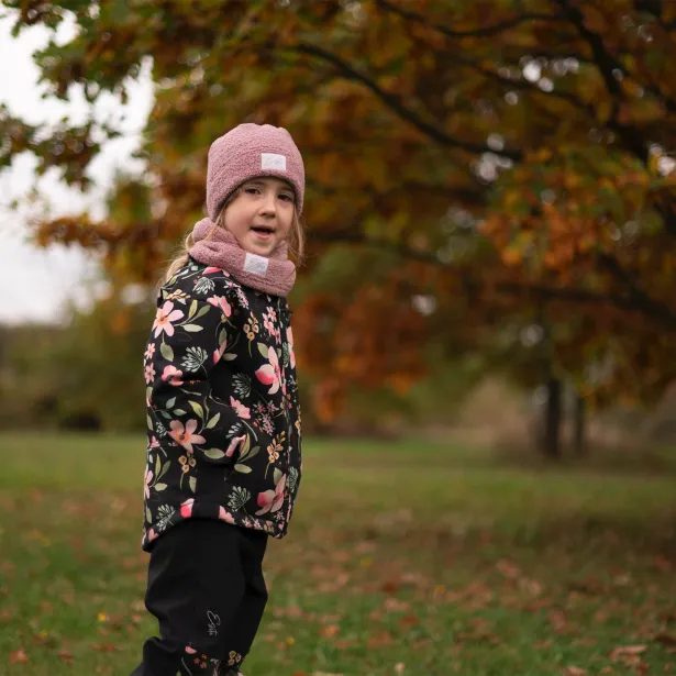 ESITO | Zimní čepice Teddy fleece double Cyclamen pink - růžová / 34