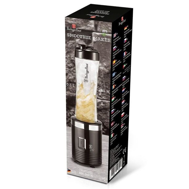 BERLINGERHAUS Mixér smoothie maker 0,5 l Matte Black Collection BH-9416
