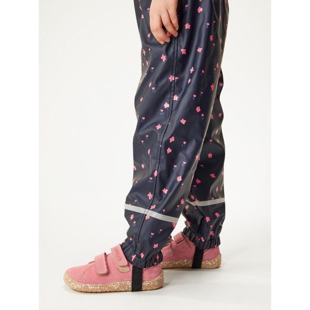 Unuo Dětské nepromokavé kalhoty s fleecem, Květiny