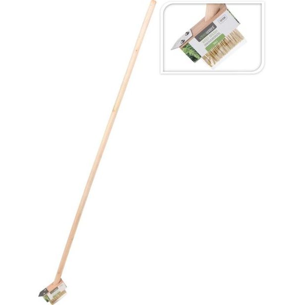 kartáč na čistění dlažby, dřev.hůl