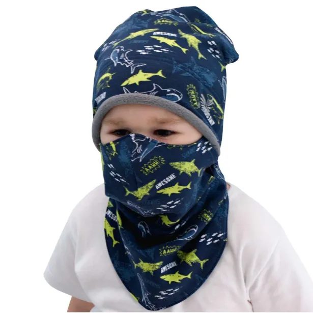 ESITO Zimní čepice spadená Shark