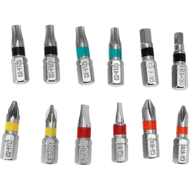 FX TOOLS Sada bitů 19 ks Torx, Hex, PZ, PH, S HARDEN KO-CY5953050