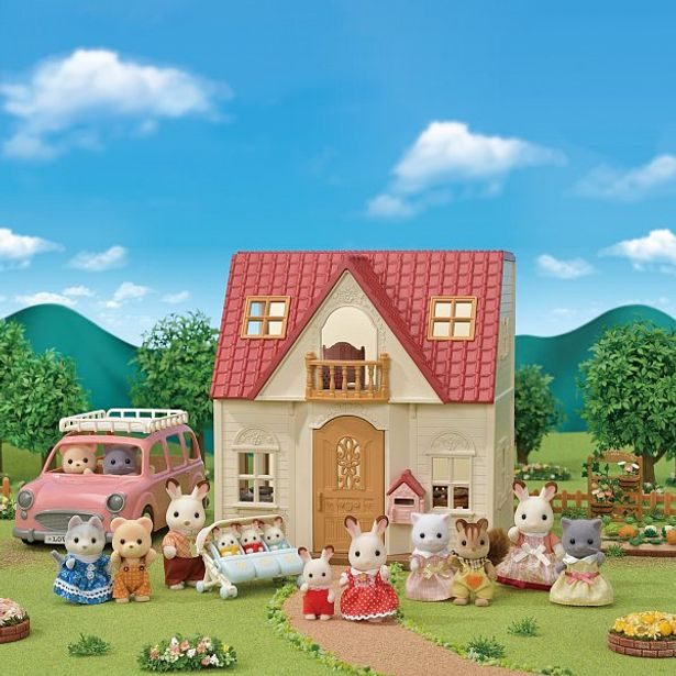 Sylvanian family Základní dům s červenou střechou nový
