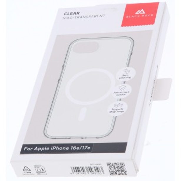 Black Rock Mag Clear Case, kryt pro Apple iPhone 16e/17e, magnetický, průhledný