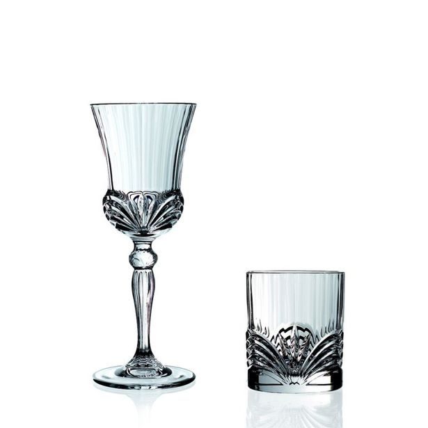 sklen. 6ks+6ks, 280ml WHISKY+200ml-VÍNO, RCR AUREA, DB