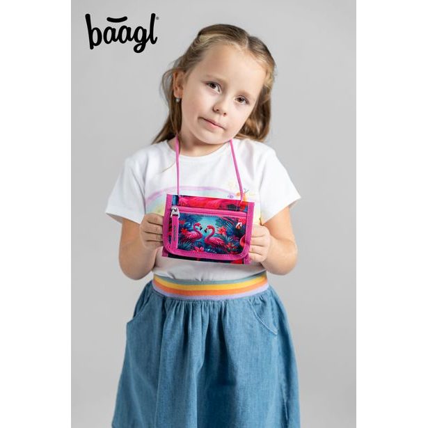 BAAGL Peněženka na krk Plameňáci