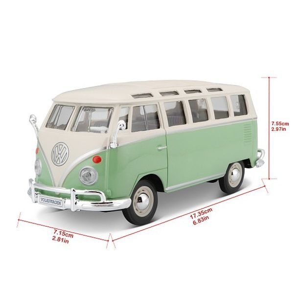 Maisto "Maisto - Volkswagen Van ""Samba"", zeleno/krémová, 1:25"