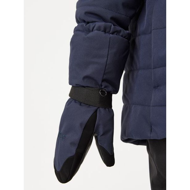 Unuo Dětské zimní rukavice Ski, Tm. Modročerná