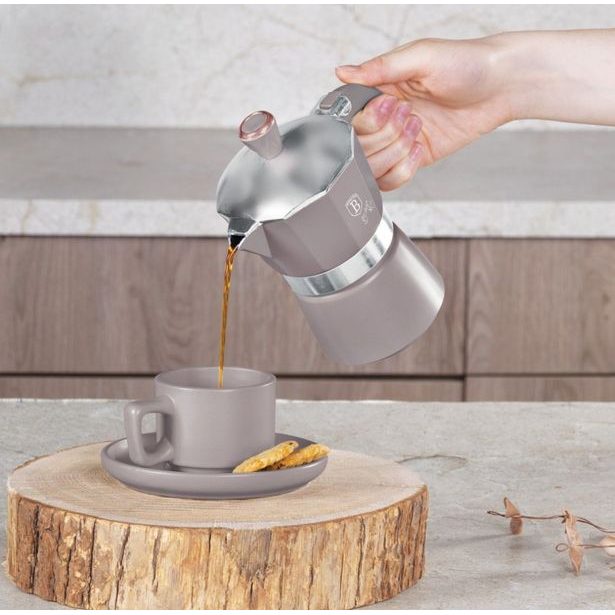 BERLINGERHAUS Konvice na espresso 3 šálky Taupe Collection BH-8568