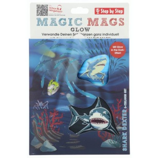 Doplňková sada obrázků MAGIC MAGS Glow Shark Dexter k aktovkám GRADE, SPACE, CLOUD, 2v1 a KID