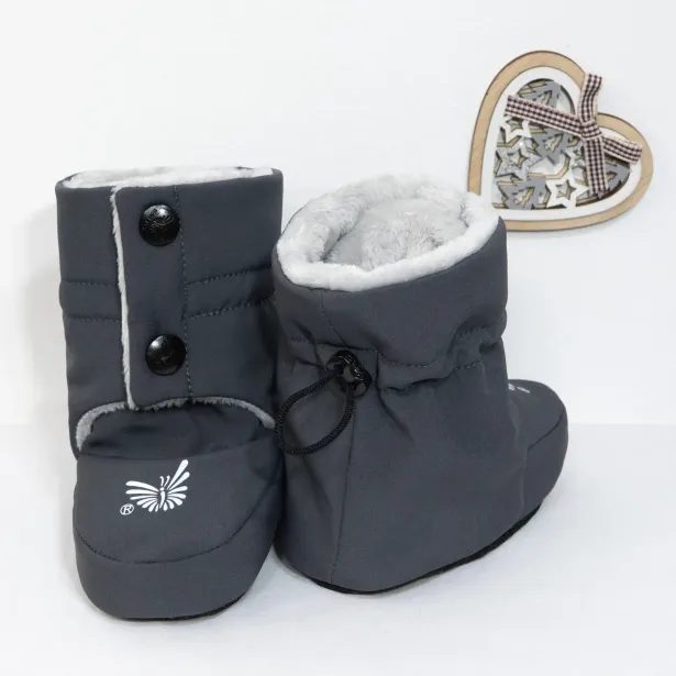 ESITO Softshellové capáčky Wintry Dark grey - šedá / stříbrná