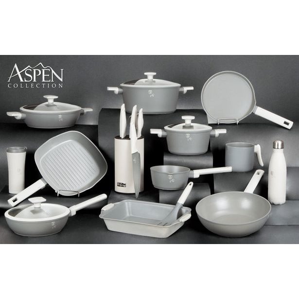 BERLINGERHAUS Kastrol s titanovým povrchem a poklicí 24 cm Aspen Collection BH-8260