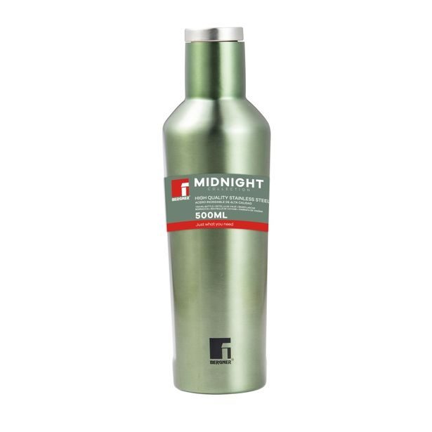 BERGNER Termoska lahev MIDNIGHT nerez 500 ml BG-41757-GR