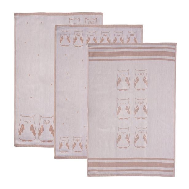 Kuchyňská utěrka SOVA 3 ks