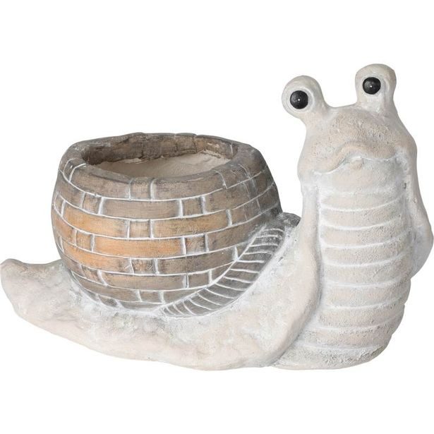 PROGARDEN Keramický květináč dekorativní ŠNEK 26 cm KO-095752260