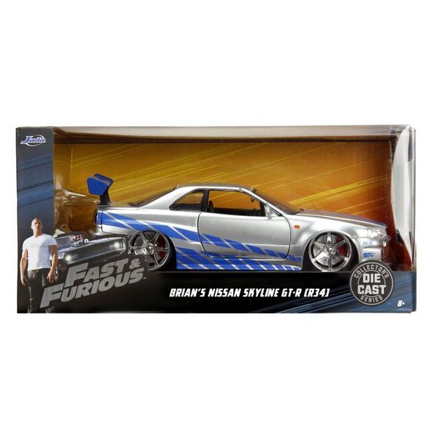 Rychle a zběsile auto 2002 Nissan Skyline 1:24