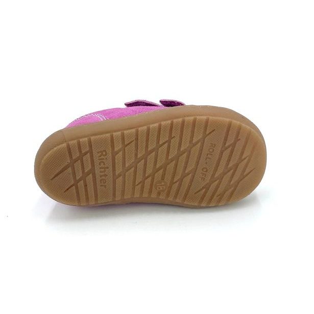 Dívčí celokožené kompromisní boty Richter - růžové