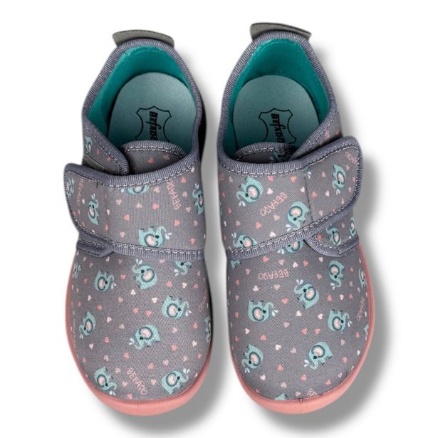 Chlapecká BAREFOOT domácí obuv Befado Softer - sloni