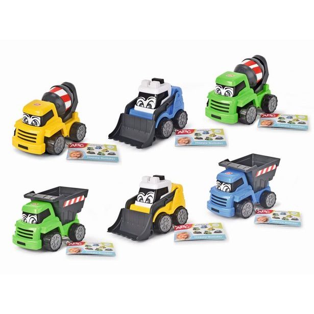 ABC Happy Stavební auto, 13cm, 6 druhů