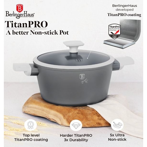 BERLINGERHAUS Sada nádobí s titanovým nepřilnavým povrchem 10 ks Aspen Collection BH-7061