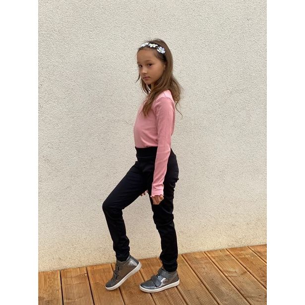 MODADETI Softshellové nepromokavé pružné legíny ADELLiNO podšité fleecem černé (DE)