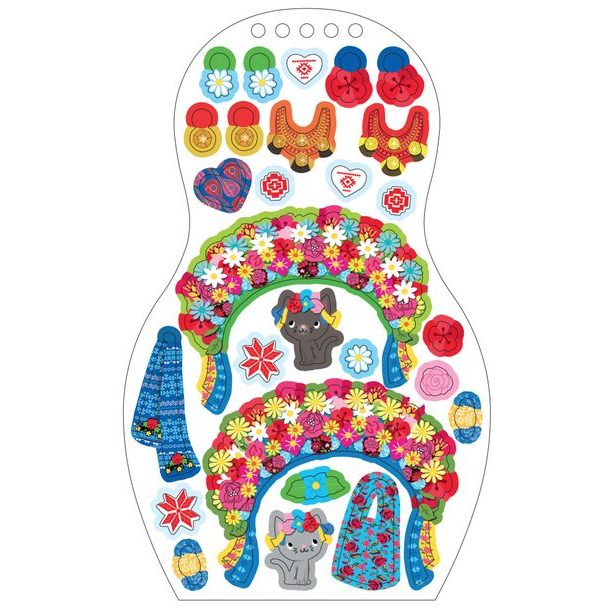 Obliekame ukrajinské bábiky ALINA – Maľovanky