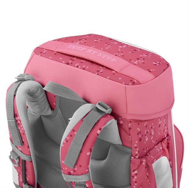Školní aktovka Step by Step BASIS, Pink Bubbles - 4 dílný set, AGR certifikát
