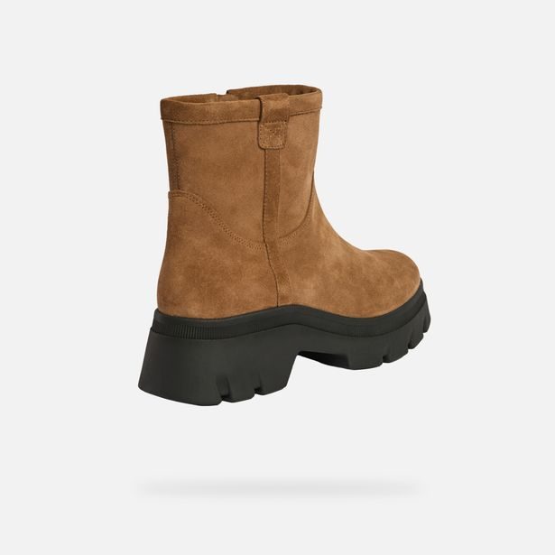 Světle hnědá dámská kotníková obuv Geox Pluette