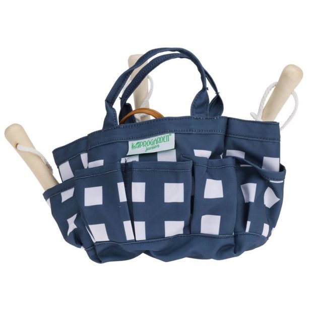 PROGARDEN Zahradní nářadí pro děti modrá taška KO-CK9920050modr