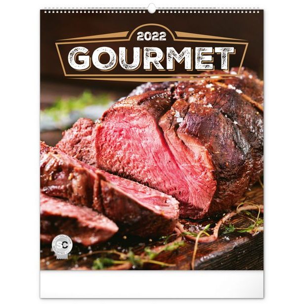 Nástěnný kalendář Gourmet 2022, 48 × 56 cm Baagl