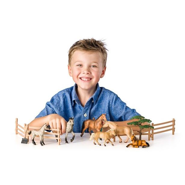 FAUNICA Sada koní s grošákem