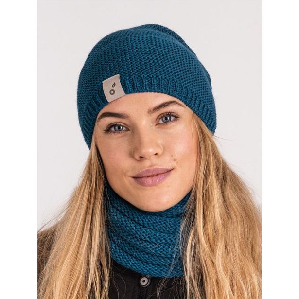 Unuo, Dámská čepice pletená Warm, Kobaltová