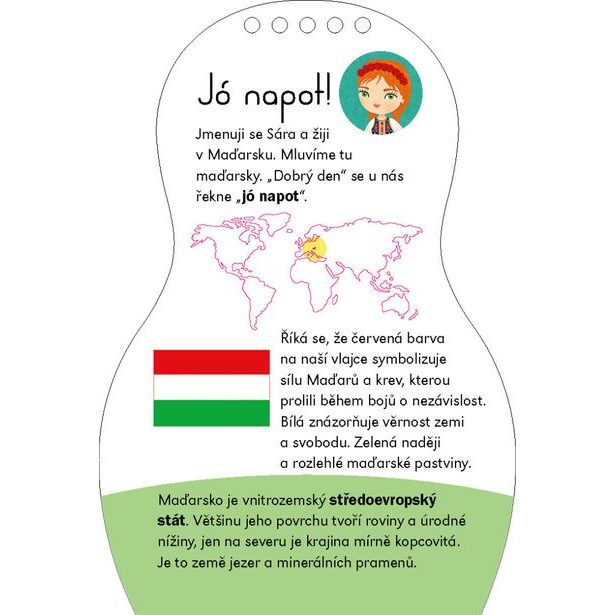 Oblékáme maďarské panenky SÁRA – Omalovánky Baagl