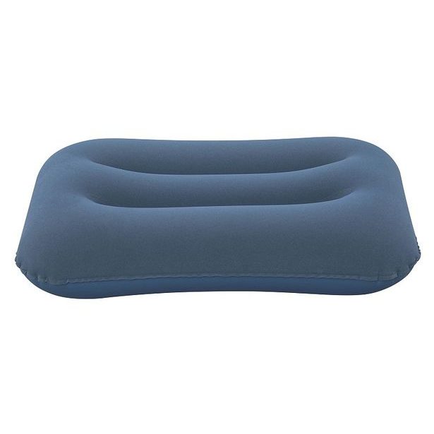 Semišový nafukovací polštář - mix 2 barvy, 42x26x10cm