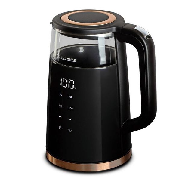 BERLINGERHAUS Rychlovarná konvice s regulací teploty digitální 1,7 l Black Rose Collection BH-9477