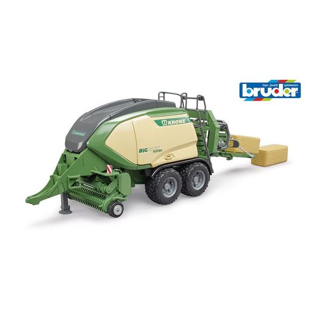 BRUDER Farmer - KRONE balíkovačka se 2 balíky sena